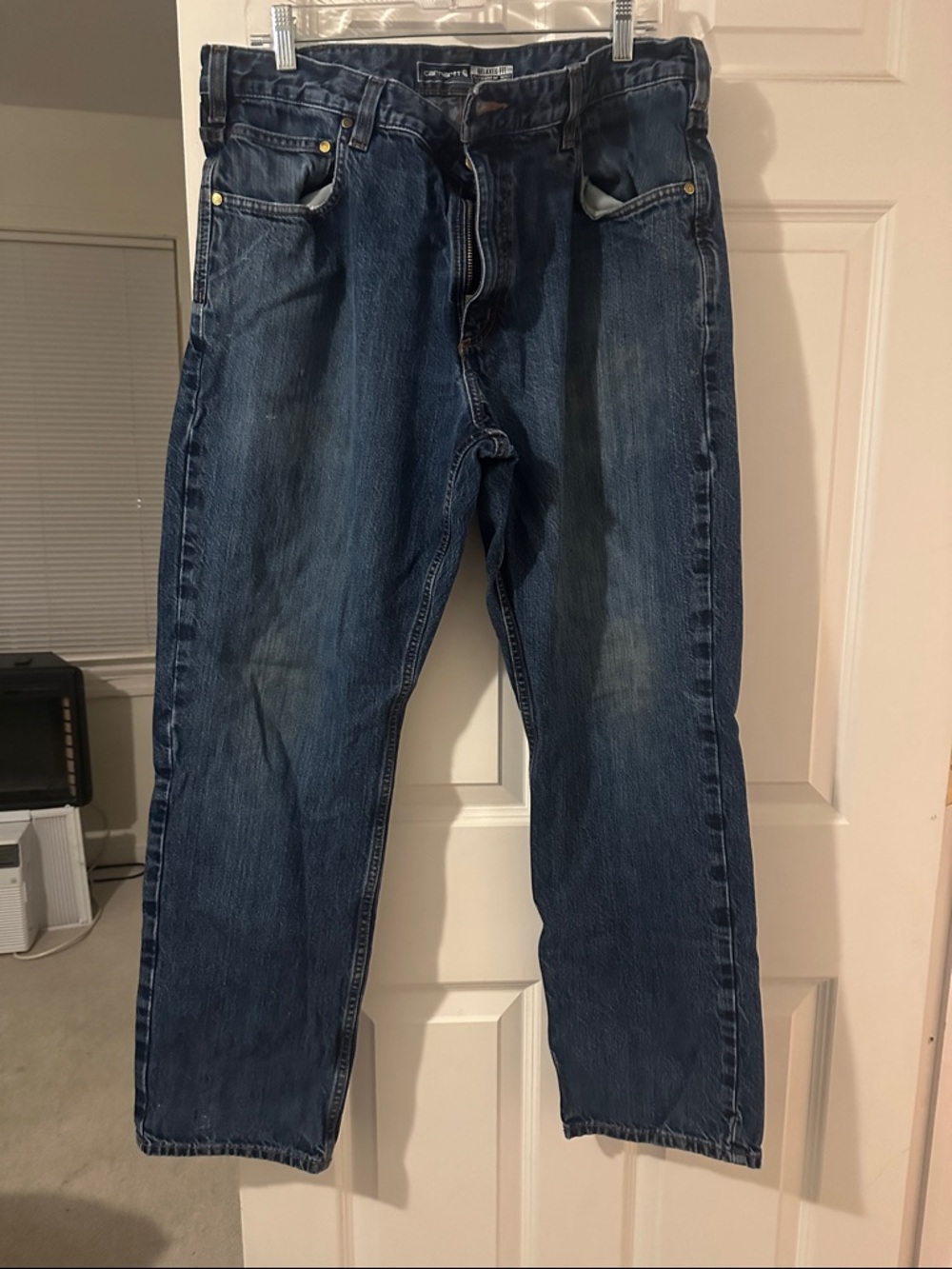 Carhartt Relaxed Fit Men's Indigo Denim Jeans